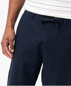 Pantalon homme coupe chino en lin mélangé